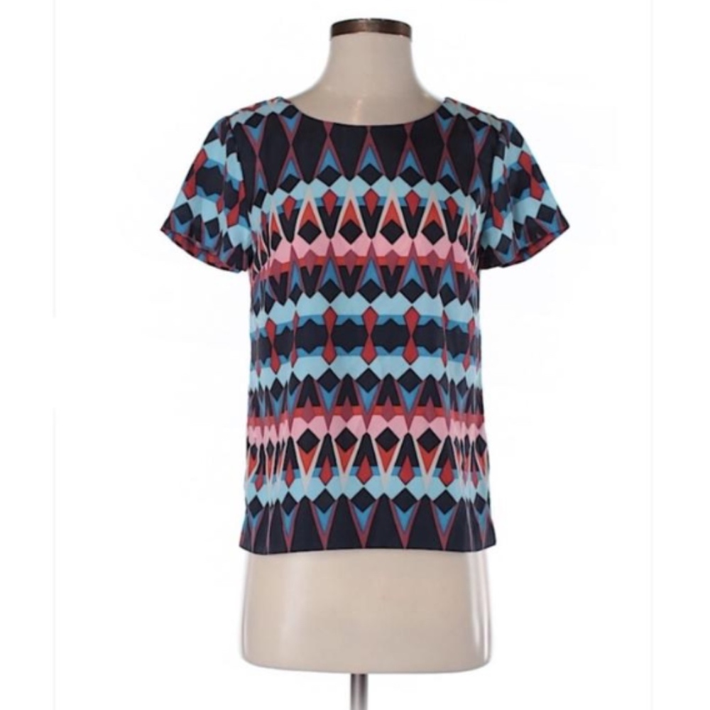 J Crew | Printed Short Sleeve Shirt